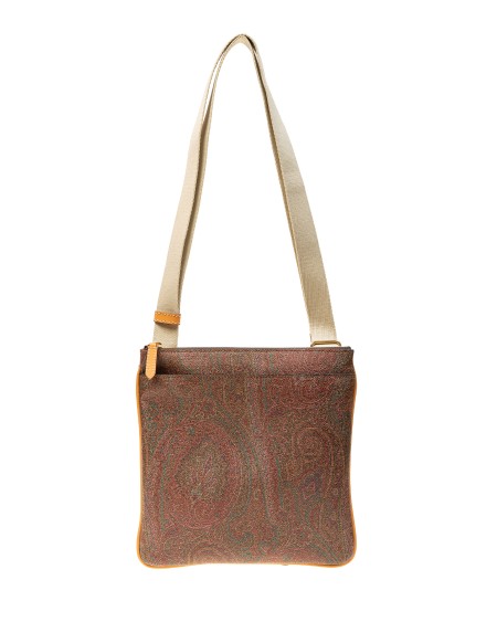 Shop ETRO  Borsa: Etro borsa a tracolla realizzata nell'iconico tessuto Paisley jacquard.
Manico in pelle (altezza: 21 cm).
Tasca interna con cerniera.
Tasca esterna con cerniera.
Chiusura con zip.
Fodera in tessuto logato ETRO, (66% cotone 34% poliestere).
Dimensioni: 26 x 27 cm.
Composizione esterna: 76% cotone 24% poliestere.
Composizione nastro: 95% poliestere 5% poliammide.
Finiture: 100% pelle di vitello.
Made in Italy.. 0H757 8007-600